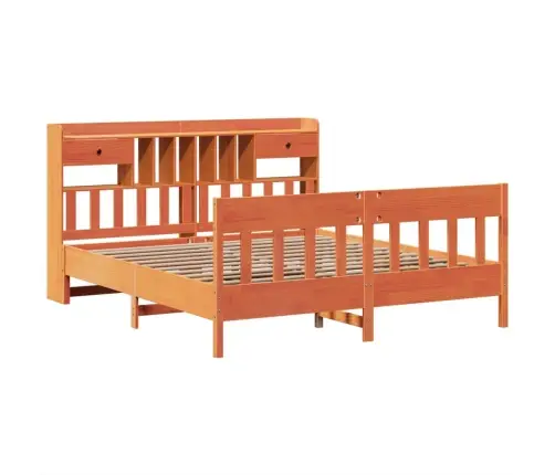 Voodiraam Ilma Madratsita, Vahapruun, 180 X 200 cm Männipuit