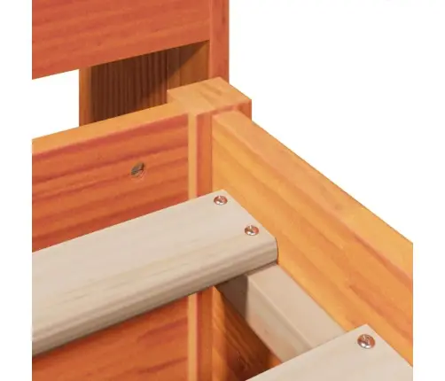 Lovos Rėmas Be Čiužinio, Vaško Rudas, 160X200cm Pušies Masyvas