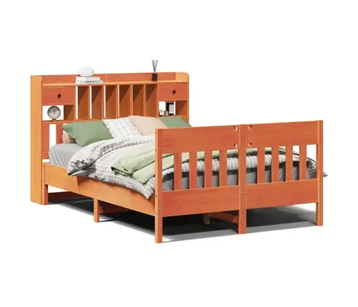 Voodiraam Ilma Madratsita, Vahapruun, 150 X 200 cm Männipuit