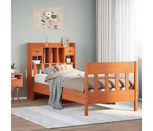 Lovos Rėmas Be Čiužinio, Vaško Ruda, 100X200cm Pušis