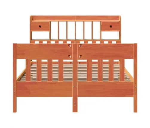 Lovos Rėmas Be Čiužinio, Vaško Ruda, 140X190cm Pušis