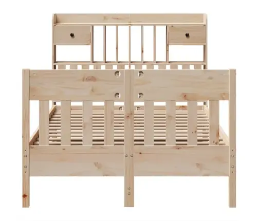 Lovos Rėmas Be Čiužinio, 135X190cm Pušies Medienos Masyvas