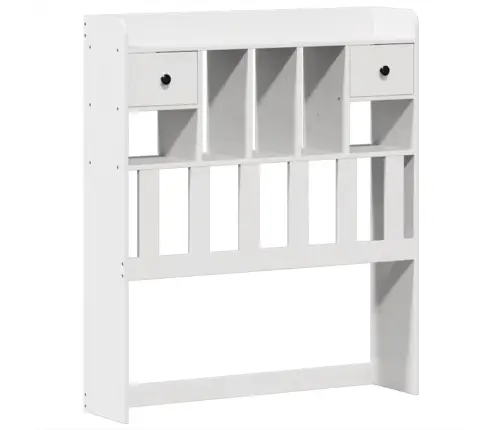 Gulta Bez Matrača, Balts, 90X190 Cm, Priedes Masīvkoks Vidaxl