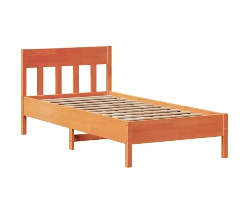 Lovos Rėmas Su Be Čiužinio, Ruda, 75X190cm Pušies Masyvas