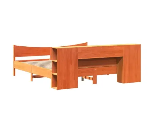 Lovos Rėmas Be Čiužinio, Vaško Rudas, 180X200cm Pušies Masyvas