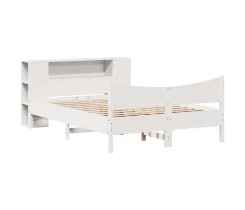 Voodiraam Ilma Madratsita, Valge, 150 X 200 cm Männipuit