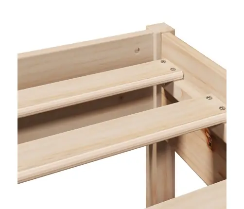 Gulta Bez Matrača, 140X200 Cm, Priedes Masīvkoks Vidaxl