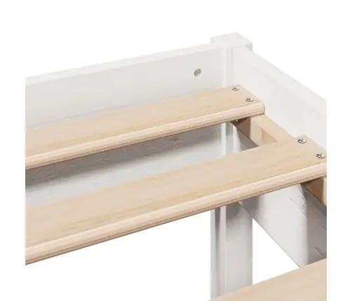 Lovos Rėmas Be Čiužinio, Baltas, 120X200cm Pušies Masyvas