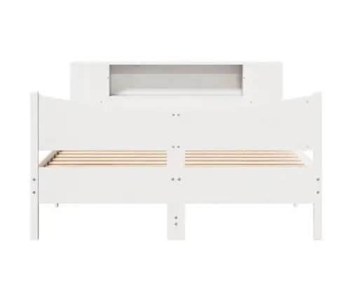 Voodiraam Ilma Madratsita, Valge, 135 X 190 cm Männipuit