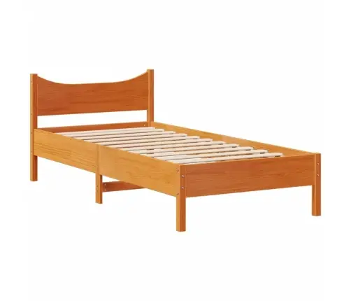 Voodiraam Ilma Madratsita, Vahapruun, 75 X 190 cm Männipuit