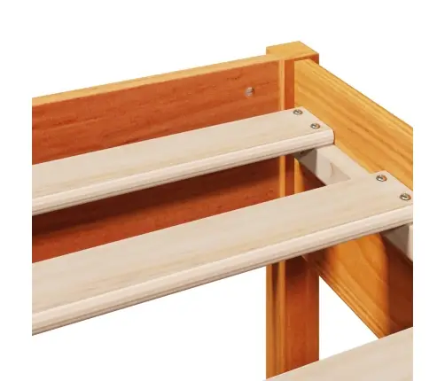 Lovos Rėmas Su Be Čiužinio, Ruda, 75X190cm Pušies Masyvas