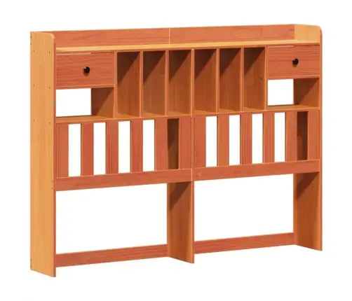 Gulta Bez Matrača, Vaska Brūnas, 160X200 Cm, Priedes Masīvkoks Vidaxl