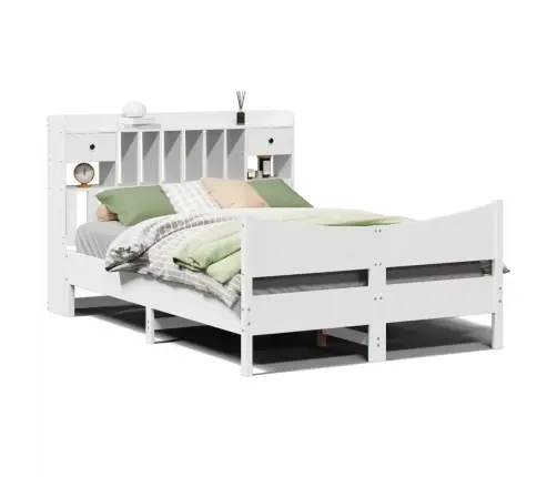 Voodiraam Ilma Madratsita, Valge, 140 X 200 cm Männipuit