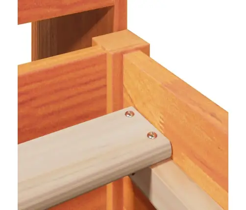 Voodi Ilma Madratsita, Vahapruun, 100 X 200 cm Männipuit