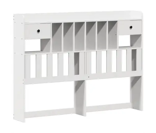 Gulta Bez Matrača, Balts, 140X190 Cm, Priedes Masīvkoks Vidaxl