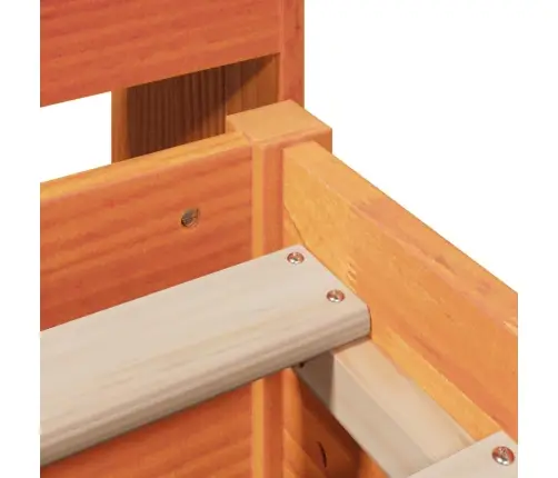 Voodiraam Ilma Madratsita, Vahapruun, 140 X 190 cm Männipuit