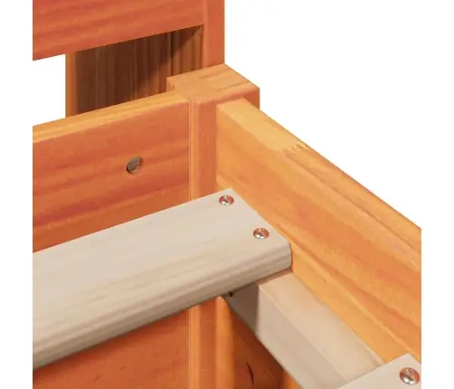 Voodiraam Ilma Madratsita, Vahapruun, 135 X 190 cm Männipuit