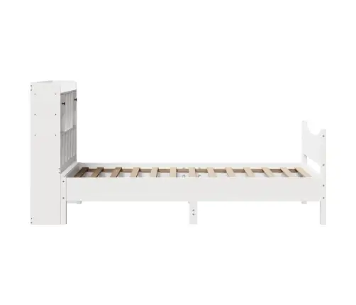 Lovos Rėmas Su Be Čiužinio, Baltas, 75X190cm Pušies Masyvas