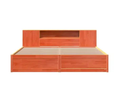 Voodiraam Ilma Madratsita, Vahapruun, 200 X 200 cm Männipuit