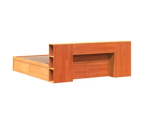 Voodiraam Ilma Madratsita, Vahapruun, 200 X 200 cm Männipuit