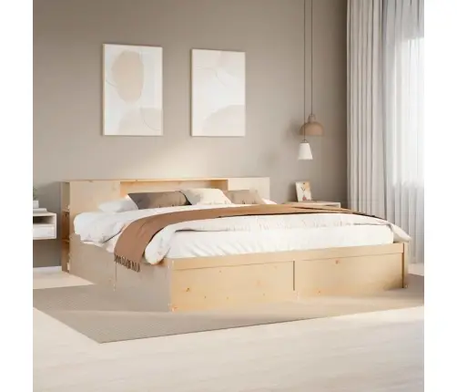 Gulta Bez Matrača, 180X200 Cm, Priedes Masīvkoks Vidaxl