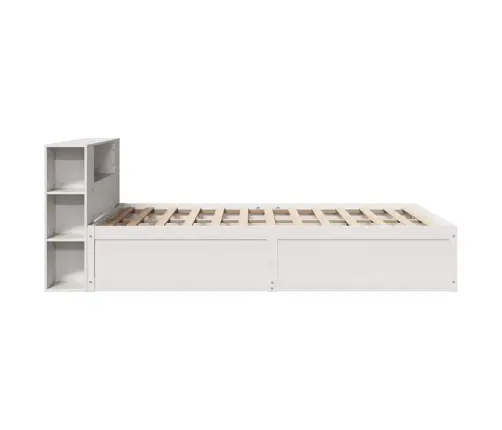 Gulta Bez Matrača, Balts, 140X200 Cm, Priedes Masīvkoks Vidaxl