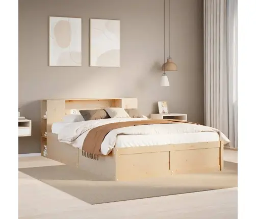 Gulta Bez Matrača, 120X200 Cm, Priedes Masīvkoks Vidaxl