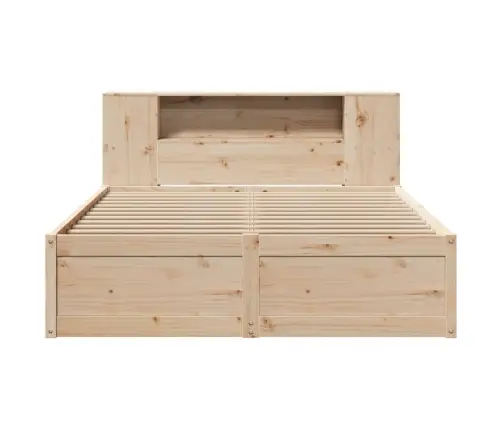 Gulta Bez Matrača, 140X190 Cm, Priedes Masīvkoks Vidaxl