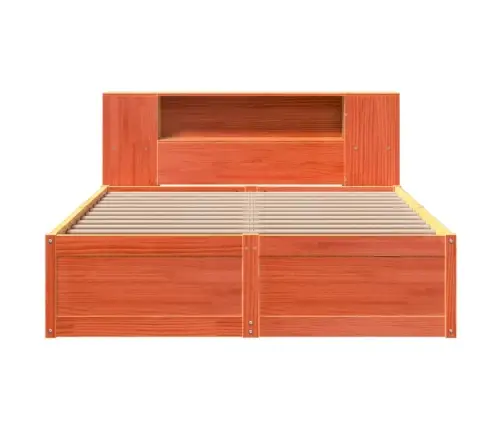 Voodiraam Ilma Madratsita, Vahapruun, 135 X 190 cm Männipuit