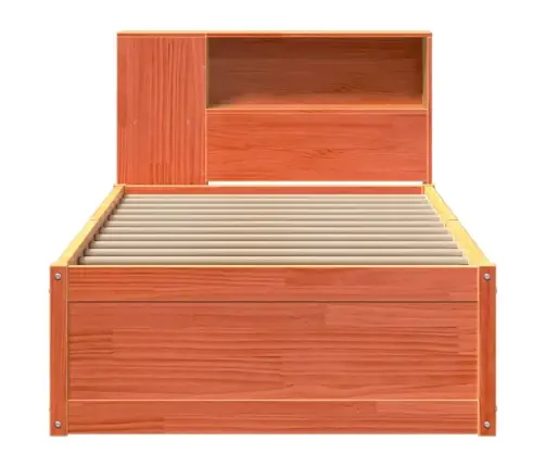 Voodi Ilma Madratsita, Vahapruun, 100 X 200 cm Männipuit