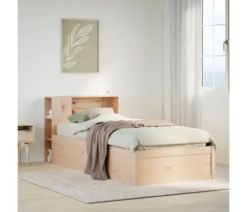 Gulta Bez Matrača, 90X200 Cm, Priedes Masīvkoks Vidaxl