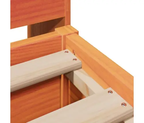 Voodiraam Ilma Madratsita, Vahapruun, 200 X 200 cm Männipuit