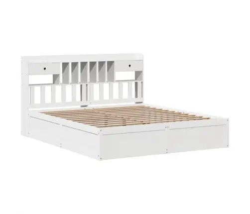 Lovos Rėmas Be Čiužinio, Baltas, 180X200cm Pušies Masyvas