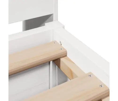 Lovos Rėmas Be Čiužinio, Baltas, 180X200cm Pušies Masyvas