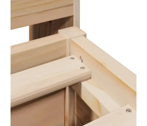 Gulta Bez Matrača, 140X200 Cm, Priedes Masīvkoks Vidaxl