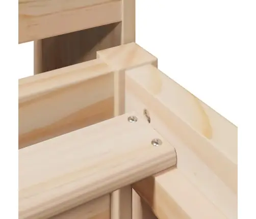 Lovos Rėmas Be Čiužinio, 90X200cm Pušies Medienos Masyvas