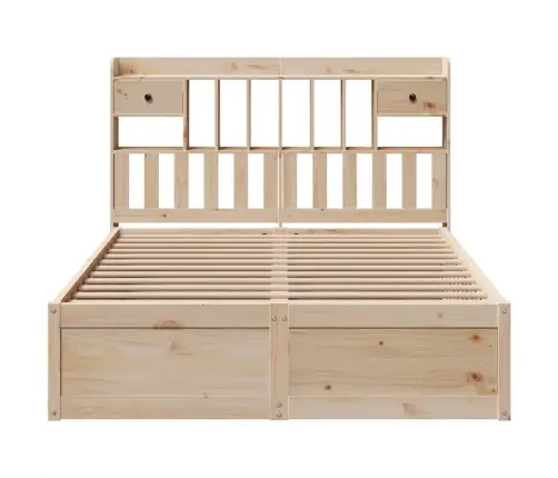 Gulta Bez Matrača, 140X190 Cm, Priedes Masīvkoks Vidaxl