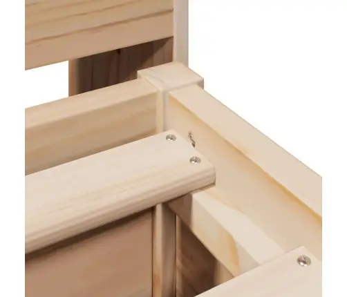 Gulta Bez Matrača, 140X190 Cm, Priedes Masīvkoks Vidaxl