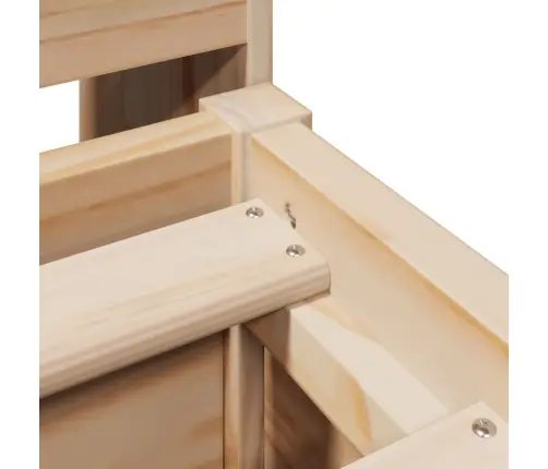 Voodiraam Ilma Madratsita, 135 X 190 cm Männipuit