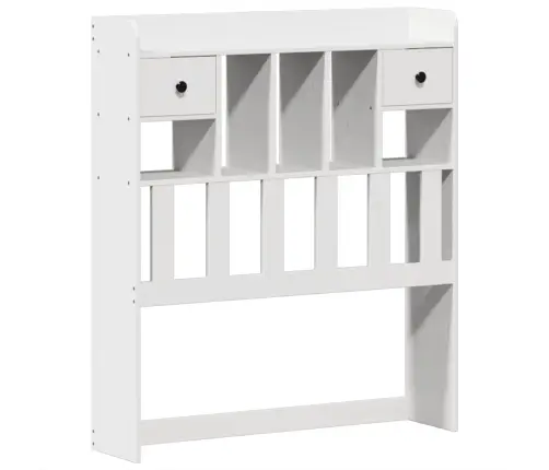 Gulta Bez Matrača, Balts, 75X190 Cm, Priedes Masīvkoks Vidaxl