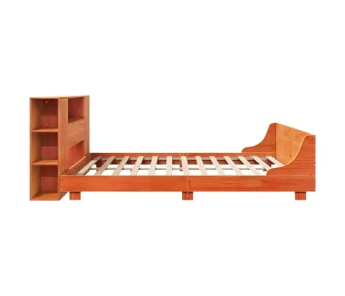 Lovos Rėmas Be Čiužinio, Vaško Rudas, 200X200cm Pušies Masyvas