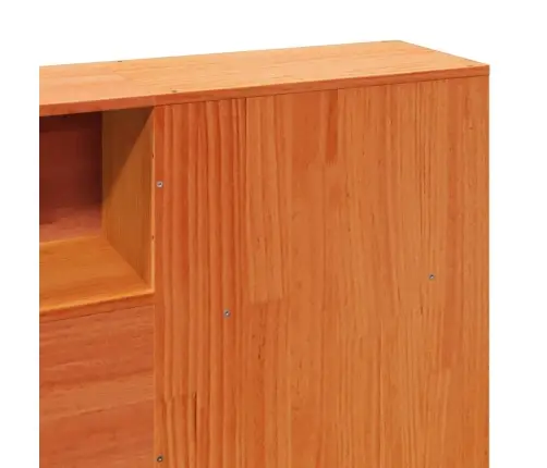 Lovos Rėmas Be Čiužinio, Vaško Rudas, 200X200cm Pušies Masyvas