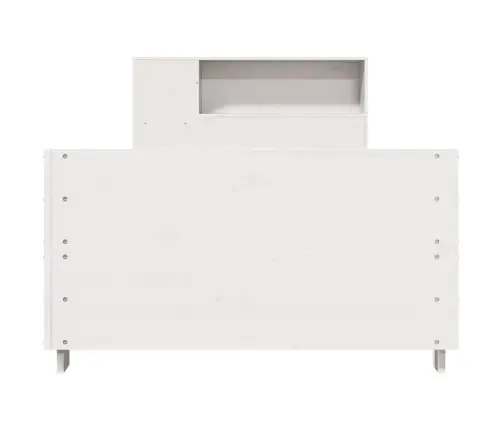 Voodi Ilma Madratsita, Valge, 100 X 200 cm Männipuit