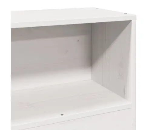 Gulta Bez Matrača, Balts, 90X200 Cm, Priedes Masīvkoks Vidaxl