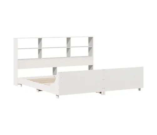 Gulta Bez Matrača, Balts, 180X200 Cm, Priedes Masīvkoks Vidaxl