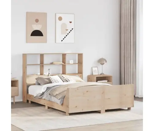 Gulta Bez Matrača, 150X200 Cm, Priedes Masīvkoks Vidaxl