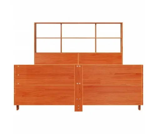 Lovos Rėmas Be Čiužinio, Vaško Rudas, 150X200cm Pušies Masyvas