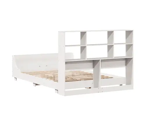 Gulta Bez Matrača, Balta, 120X200 Cm, Priedes Masīvkoks Vidaxl