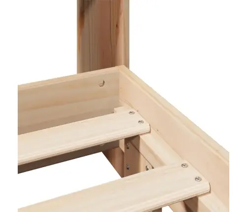 Gulta Bez Matrača, 140X190 Cm, Priedes Masīvkoks Vidaxl