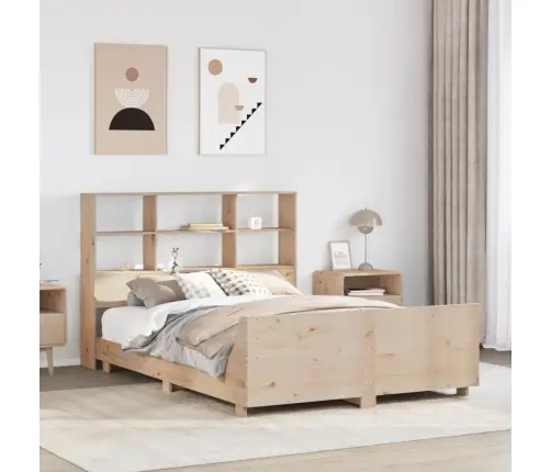 Gulta Bez Matrača, 140X190 Cm, Priedes Masīvkoks Vidaxl